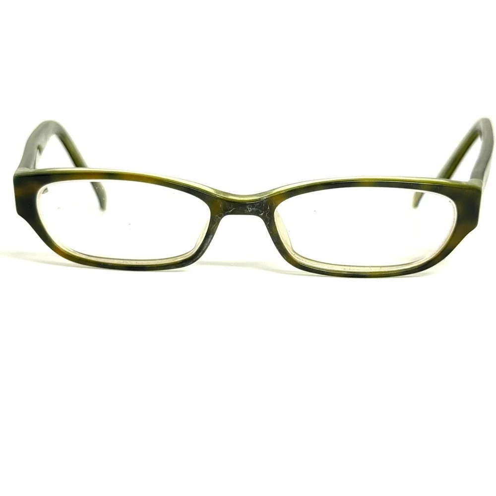 OGI Evolution 7136/414 Eyeglass Frames Green Tortoise Rectangle 49-16-135